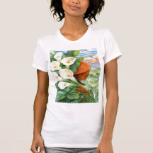 TRAGENDES CALLA-LILIEN-T-SHIRT