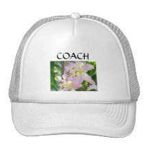 TRAINER trägt die Damen-rosa Lilien Hüte Frauen zu Baseball Kappen