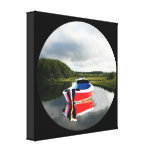 Tranquility wickelte den runden Leinwand-Kunst-Dru Galerie Falt Leinwand