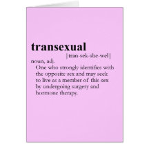 TRANSEXUAL (Definition) Karten