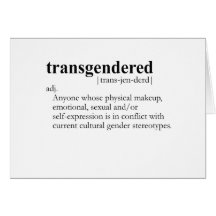 TRANSGENDERED (Definition) Karten