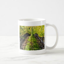 Trauben-Weinberg Napa Valley Kalifornien Kaffee Tasse
