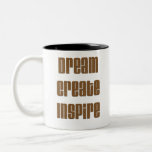 Träumen Sie, schaffen Sie, inspirieren Sie Leopard Kaffeetasse