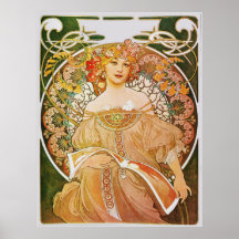 Träumerei-Tagtraum Alphonse Mucha Plakat