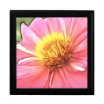 Träumerische rosa Dahlie Modeschmuckschachteln