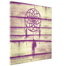 Traumfänger-lila Holz Galerie Falt Leinwand