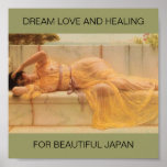 TRAUMLiebe UND HEILEN FÜR SCHÖNES JAPAN Plakatdrucke