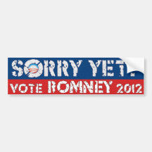 Traurig schon? Abstimmung Romney Autoaufkleber