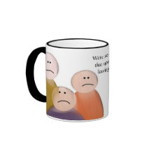 Traurig verlassen Sie Becher Kaffeetasse