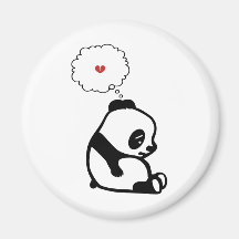 Trauriger Panda Kühlschrankmagnete