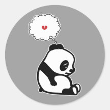 Trauriger Panda Sticker