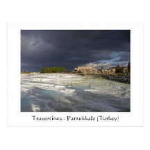 Travertine - Pamukkale (die Türkei) Postkarte