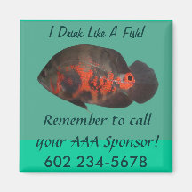 Treffen Oscar der Fische AAA-Sponsor-Magnet Magnets