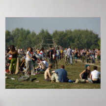 Treiben Mauerpark in Berlin Plakatdrucke
