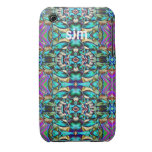 Trendy Blues und lila Entwurf Case-Mate iPhone 3 Hülle