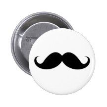 Trendy Hipster des lustigen schwarzen Lenkstangens Buttons