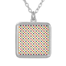Trendy mehrfarbiges Polka-Punkt-Muster Personalisierter Schmuck