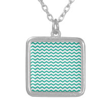 Trendy Zickzack Türkis-Muster Amuletten