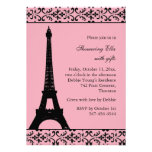 Tres Paris Brautparty (Rosa) Ankündigungskarten