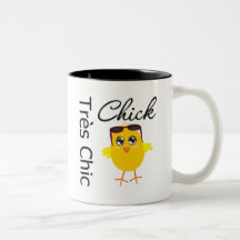Tres schickes Küken 2 Kaffee Tassen
