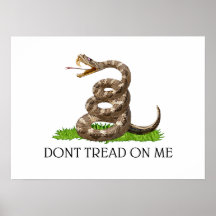 Treten Sie nicht auf mir amerikanische Revolutions Plakatdruck