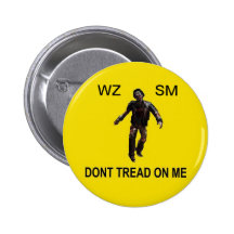 Treten Sie nicht auf mir Anstecknadelbutton