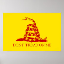 TRETEN Sie NICHT AUF MIR, die Gadsden-Flagge Posterdrucke
