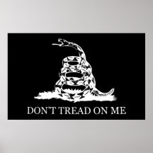 Treten Sie nicht auf mir Flagge Posterdruck
