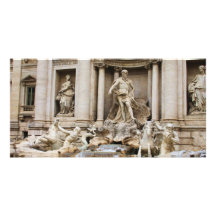 Trevi-Brunnen Photo Karte