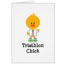 Triathlon-Küken-Gruß-Karte