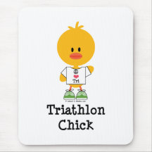 Triathlon-Küken Mousepad