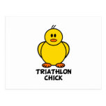Triathlon-Küken Postkarten