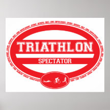 Triathlon-Oval Posterdrucke