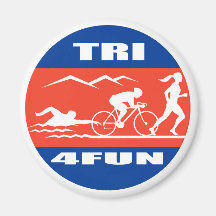 Triathlonathleten-Schwimmenfahrrad lassen Tri Spaß Magnete