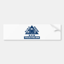 Triathlonathleten-Schwimmenfahrrad-Laufrennen Autosticker