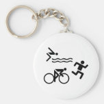Triatholon - laufendes Schwimmenradfahren Schlüsselband