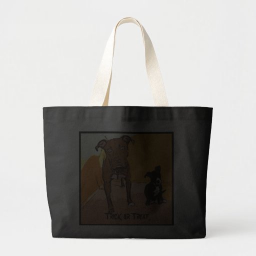 Trick oder Leckerei, die Hundetasche bitten