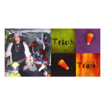 Trick-oder Leckerei-Foto-Karte Foto Karte