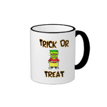 Trick oder Leckerei (Frankenstein Maske) Tee Haferl