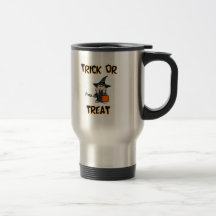 Trick oder Leckerei (Hexe-Kostüm) Tee Tasse
