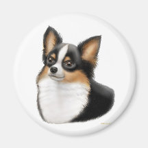 Tricolor Chihuahua-Magnet Kühlschrankmagnete