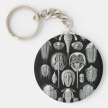 Trilobites und Fossilien in Schwarzweiss Schlüsselanhänger