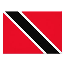 Trinidad und Tobago-Flagge Einladungskarte