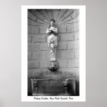 Trinkbrunnen-Rom-Plakat