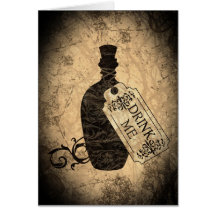 Trinken Sie mich Flasche Grußkarten