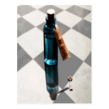 TRINKEN Sie MICH Märchenland-Postkarte