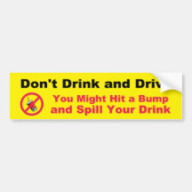 Trinken Sie nicht und fahren Sie Auto Sticker