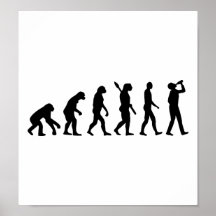 Trinkende Evolution des Alkohols Plakate