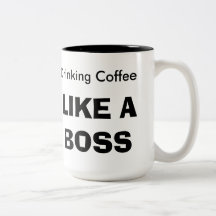 Trinkender Kaffee MÖGEN einen CHEF Kaffee Tasse