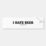 Trinkendes T-Stück - "ich hasse Bier " Autosticker
